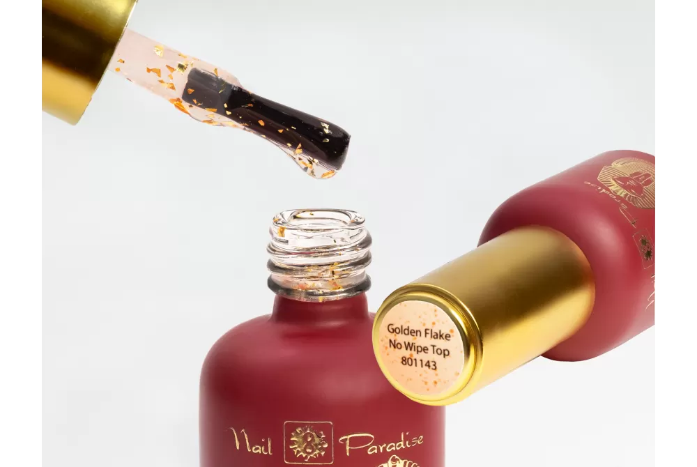 Top Coat - Golden Flake no wipe 10ml