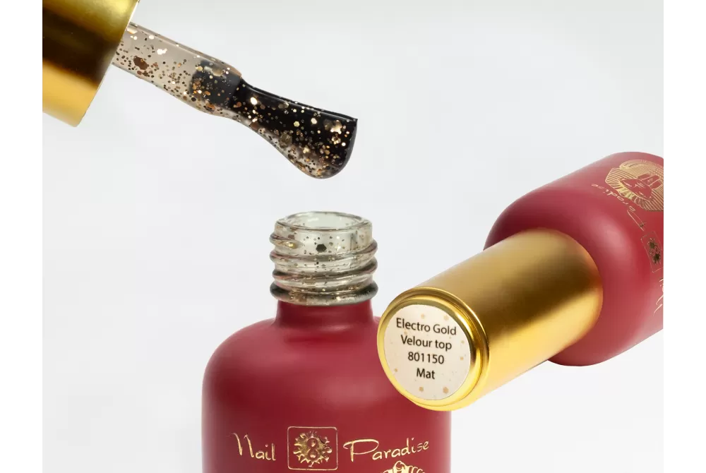 Top Coat - Electro Gold Velour Top Mat 10ml