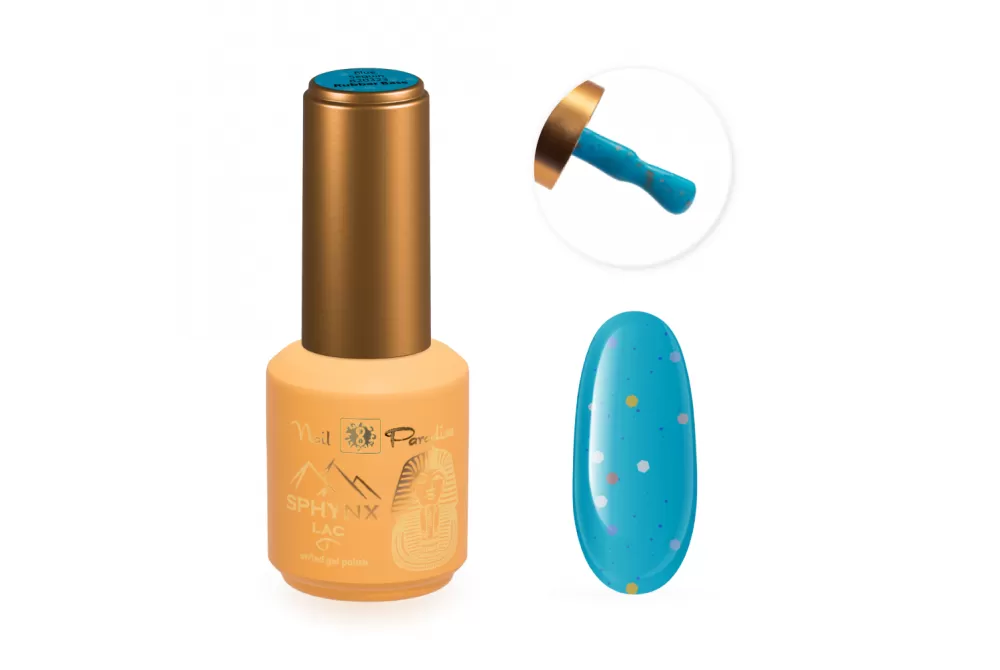 Rubber Base Coat Camouflage Line - Blue Sequin 15ml