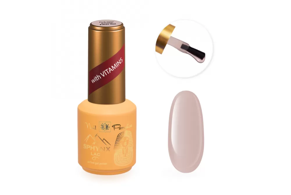 Fiber Gel with Vitamin E and Calcium - Pink Gem 15ml