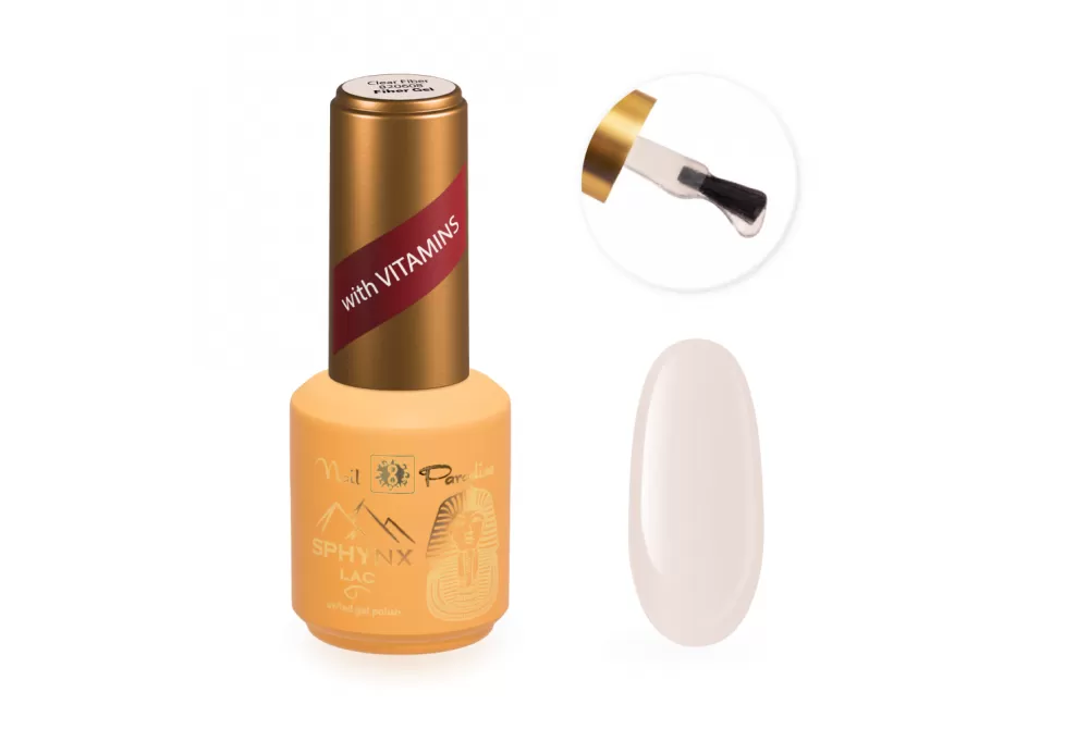 Fiber Gel with Vitamin E and Calcium - Clear Fiber 15ml