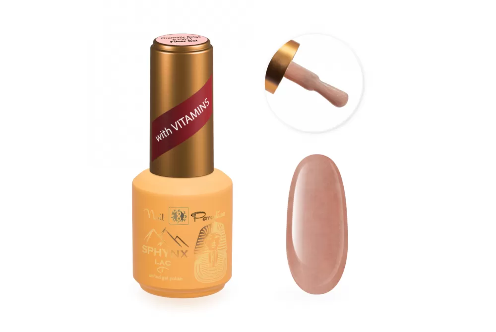 Fiber Gel with Vitamin E and Calcium - Dramatic Beige 15ml