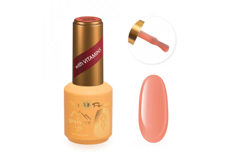 Fiber Gel with Vitamin E and Calcium - Pink Melon 15ml