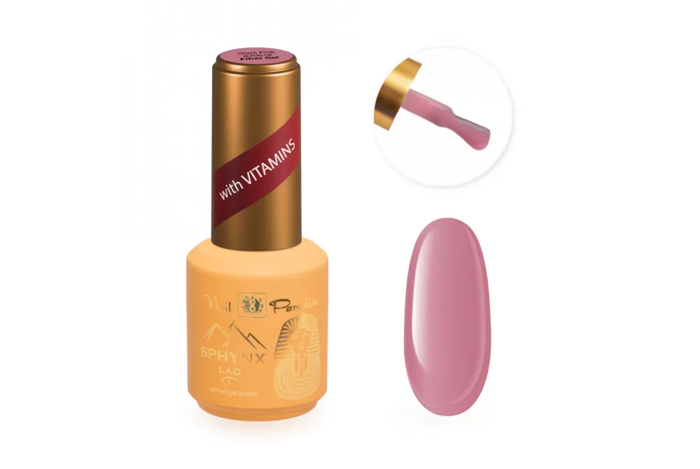 Fiber Gel with Vitamin E and Calcium - Glam Pink 15ml