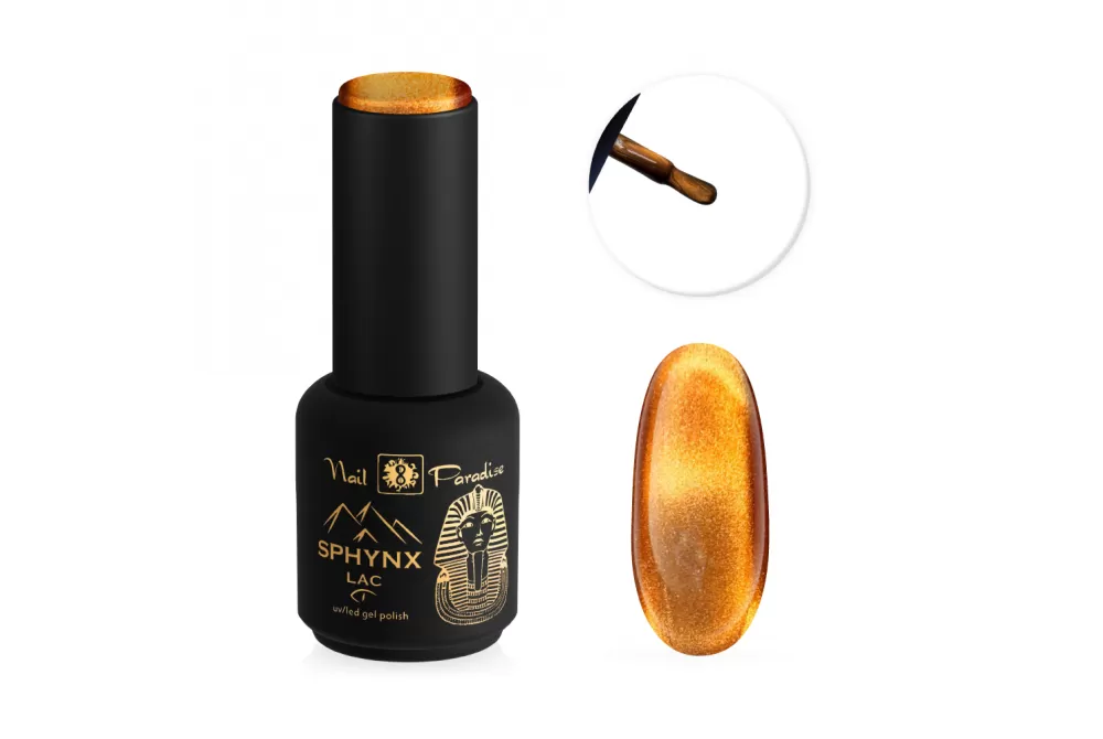 Cat Eye Gel Polish - Shadowed Gold 10ml
